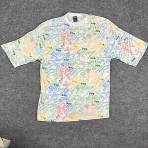 Exsto T-Shirt Mens XL Multicolor Graphic Short Sleeve Crewneck Casual100%Cotton